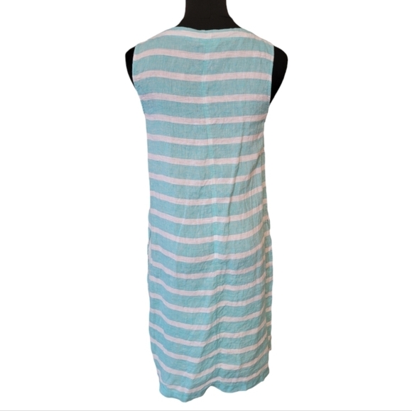 Sigrid Olsen 100% Linen Sleeveless Shift Dress Size XS - Picture 3 of 4